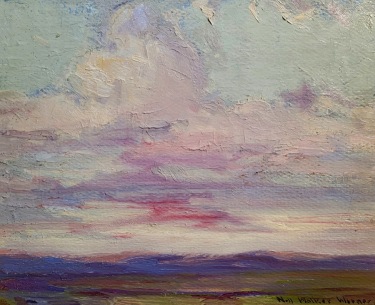 Nell Walker Warner Early Evening Color 10x12 Oil on Board 545