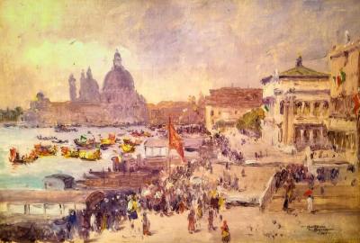 Moore Smith Venice Parade 1905 8 1/2 x 12