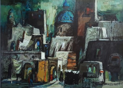 Robert E Wood Florentine X 36x48 acrylic on board