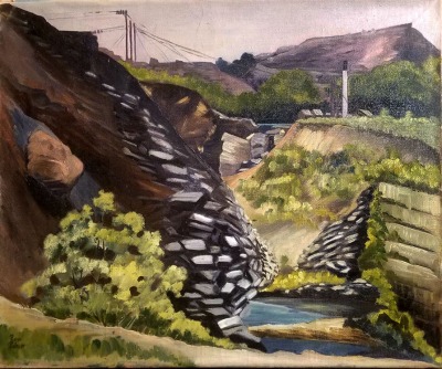 Russell Palmer Abandoned Mine 20x24 oil on canvas 295.00