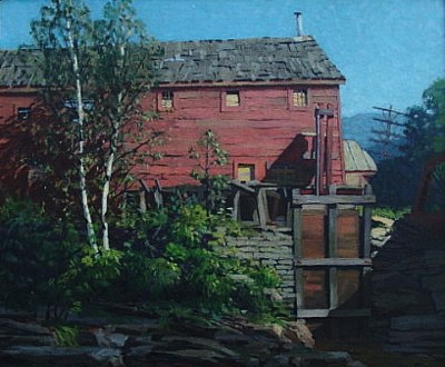 Amy Jones The Red Mill 1928 25x30 Oil on Canvas