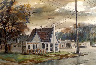Robert Fifield Mayhew Moving 21x28 Watercolor