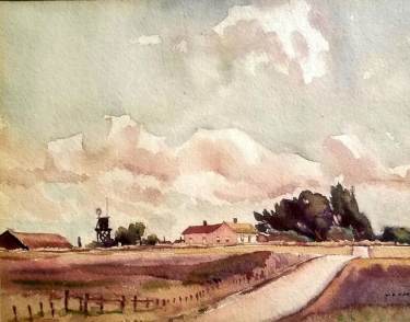 William Ross Cameron Haydenville CA 7x9 Watercolor