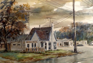 Robert Fifield Mayhew Moving 21x28 Watercolor