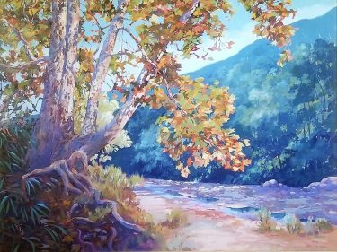 Charles-Munz-Autumn-in-the-Arroyo-36x48-Oil-on-Canvas-995