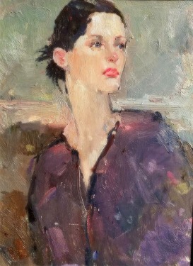 Unknown-artist-Attitude-12x16-oil-on-board-Contemporary-295