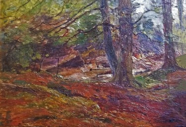 Archibald Kay Into the Woods 12x16 Oil on Canvas