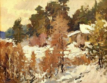 Edgar-Vinter-1919-2014-Winter-Snow-29x36-oil-on-board-595