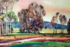 Eugene-Frandzen-1893-1971-Eucalyptus-Stand-11x17-gouache-on-paper-595