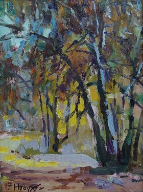 Felice Hrovat Grove 8x6 Oil on Board