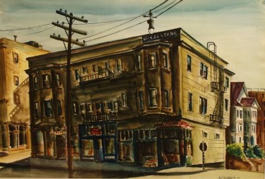 Paul Wildhaber The Crestone Building 18x22 Watercolor