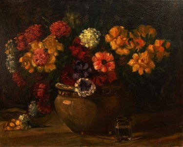 Unknown Artist Bouquet of Color 18x24 Oil on Canvas