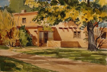 VM Hassett Spanish Retreat 18x24 Watercolor