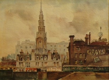 William Ross Cameron Wrens Spire 9x12 Watercolor