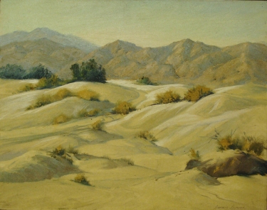 Darwin Duncan Dunes near Palm Springs 16x20 Oil on Board