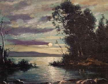 EJ Canwood California Evening 9x12 Oil on Canvas 395 