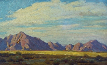 Clyde Forsythe Desert Shadows 7x12 Oil on Board