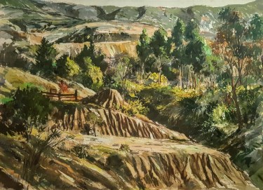 Alexander Ignatiev Laguna Canyon 22x30 watercolor