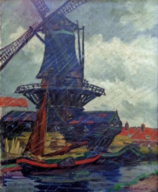 Alice Worthington Ball Bad Day North Holland 34x28 Oil on Canvas