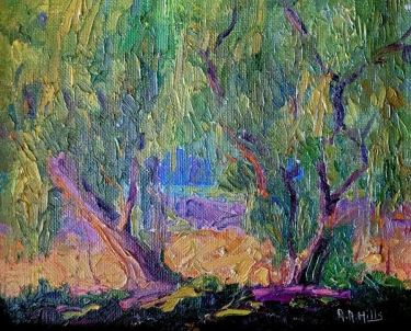 Anna-Hills-1982-1930-California-Pepper-Trees-8x10-oil-on-board-2795