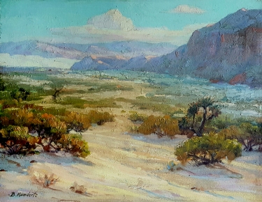 Balthasar Kundert Near Palm Springs 16x20 oil on board