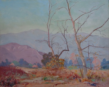 Charles B. Green Arroyo Pasadena 16x20 oil on board