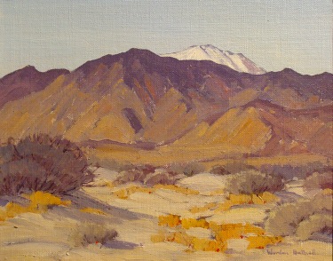 Charles Worden Bethell San Jacinto Snow 8x10 Oil on Canvas Board