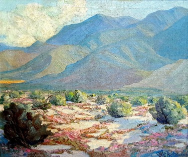 Cliff Baldwin Spring Desert Verbena 20x24 Oil on Canvas