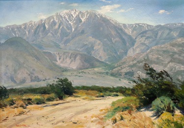 Emil Kosa Portrait of Mount San Jacinto 28x40 Oil on Canvas