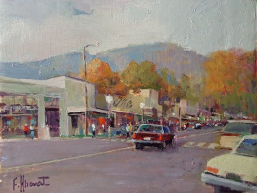 Felice Hrovat Downtown Montrose 8x10 oil on board