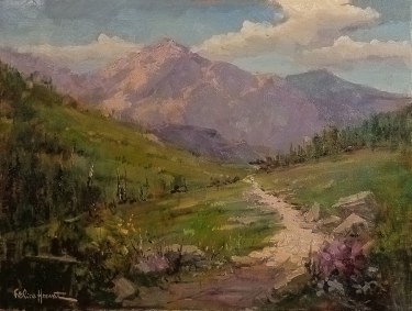 Felice Hrovat Mountain Path 18x24 Oil on Canvas