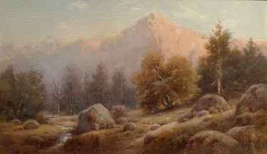 Henry Koch Sierra Landscape 12x18 Watercolor