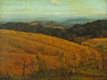 Henry L. Richter California Hills 12x16 Oil on Canvas Board