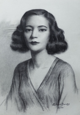 J. Mason Reeves Beth 22x16 pencil drawing