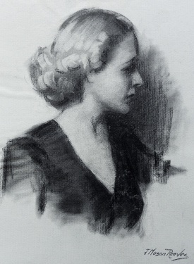 J. Mason Reeves The Blonde 20x16 pencil drawing