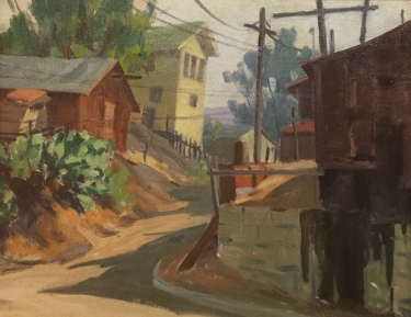 Jack Macartney Awaiting Redevelopment–Laguna Beach 14x18 Oil on Canvas Board