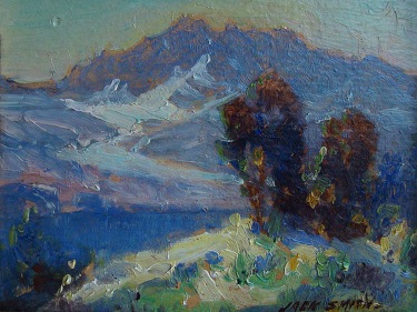 Jack Wilkinson Smith Sierra Lake 3.75x4.75 Oil on Board