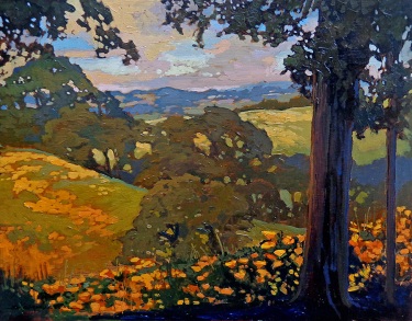 Jan Schmuckal Foothills in the Summer 11x14 Oil on Board