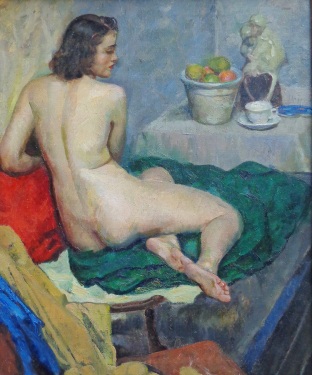 Joseph Newman Nude in Repose 24x20 oil on canvas