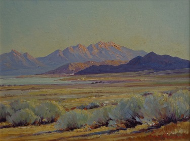 Louis Heinzman Desert Vista Oil on Canvas Board