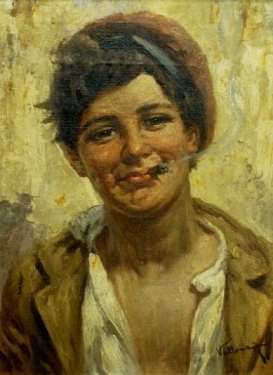 A Villone The Gypsy Boy 16x22 Oil