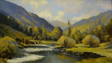 Aiden Crombie Upper Lytle Creek 16x26 oil