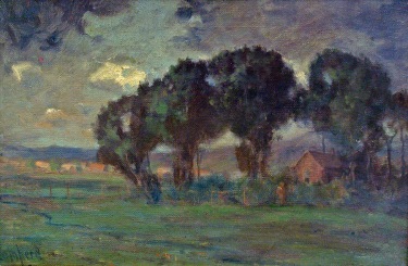 Alexis Compara Farm Late Afternoon 12x18 Oil on Canvas