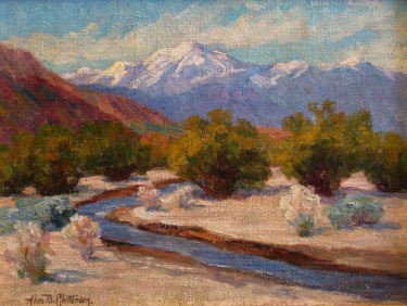 Alice B Chittenden Palm Springs Creek 12x16 Oil on Canvas