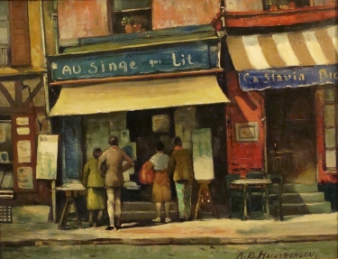 Anthony Heinsbergen The Bookstore 14x18 Oil on Board