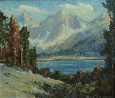 Arthur J. Stephens Sierra Lake 9x11 Oil on Board