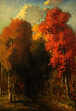 August D Turner Autumn Colors 22x16 Oil on Board