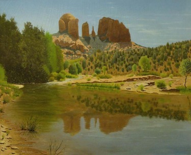 Bill Bender Southwestern View 30x38 Oil