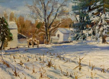 Bill Agresano Early Snow 9x12 Oil on Board