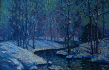 Carl Gustave Nelson Winter Color 16x24 Oil